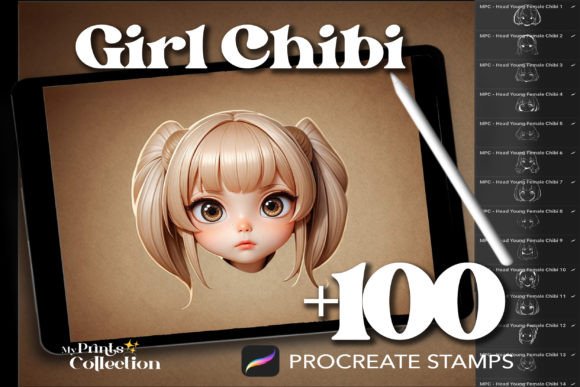 100 Procreate Head Girl Chibi Stamps: A Practical Asset for Digital Illustrators