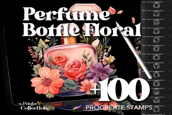 100 Procreate Perfume Bottle Floral: A Curated Collection for Digital Artists