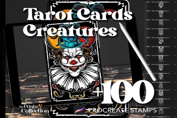 100 Procreate Tarot Cards Creatures: A Workflow Guide for Digital Artists