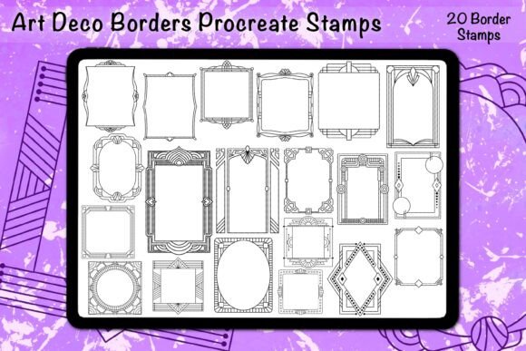 Art Deco Borders Procreate Stamps: A Guide for Digital Creators