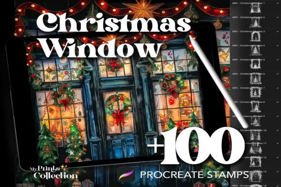 Evaluating 100 Procreate Christmas Window Stamps for Digital Holiday Art