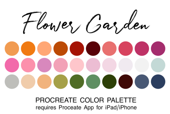 Flower Garden Procreate Color Palette: Elevating Digital Botanical Art