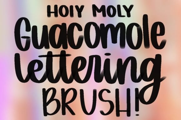Guacamoles Hand Lettering Brush for Procreate