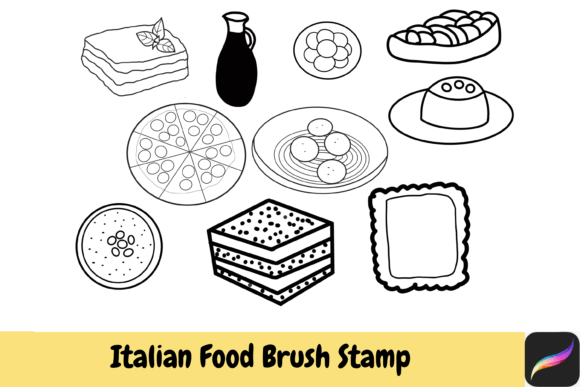 Italian Food Brush Stamps Procreate: Elevate Your Digital Art with Authentic Flavors