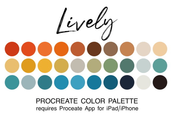 Lively Procreate Color Palette: A Strategic Asset for Digital Creators
