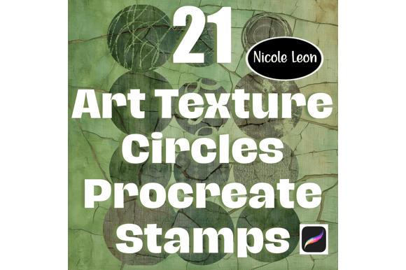 Mastering Texture with 21 Art Textures Circles Procreate Stamps