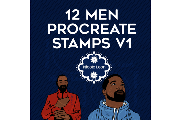Melanin Men Procreate Stamps V1