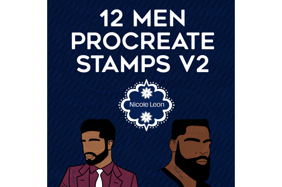 Melanin Men Procreate Stamps V2