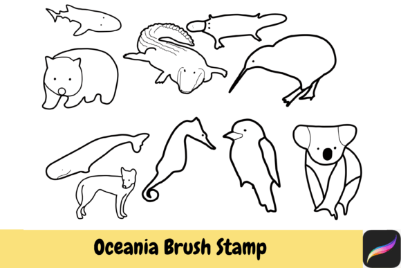 Oceania Brush Stamps Procreate IPAD: Unlocking Digital Creativity with Authentic Wildlife