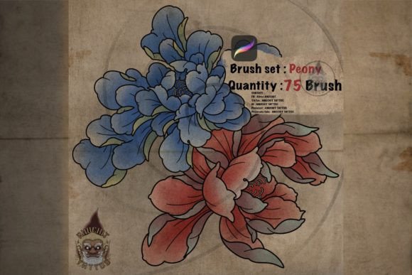 Unlocking Artistic Depth: The Peony Japanese Procreate Stamp Brush and the Symbolism of the Lotus